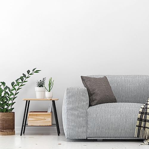 Abyssaly White Peel And Stick Paper 17.71 In X 118 In Wallpaper Durable Decorative Self-Adhesive Film For Smooth Surfaces, Multiple Colors, Decorative Refurbishment For Rooms And Old Objects #TOP1