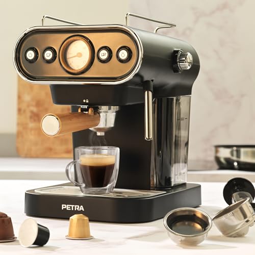 Cafetera espresso compatible con cápsulas de 30/54mm y café molido 7