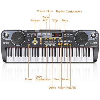 Innedu Piano Numérique 61 Touches, Clavier Piano avec Modes de Cours, Enregistrement & Programmation, Pupitre… - Les Beatles, Paul McCartney, John Lennon, RIngo Starr, George Harrison Innedu Piano Numérique 61 Touches, Clavier Piano avec Modes de Cours, Enregistrement & Programmation, Pupitre… – Image 2