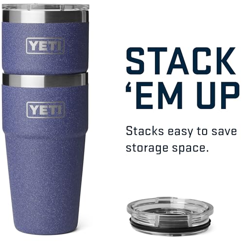 Image of YETI Rambler 20 oz Stackable Tumbler, Stainless Steel, Vacuum Insulated with MagSlider Lid