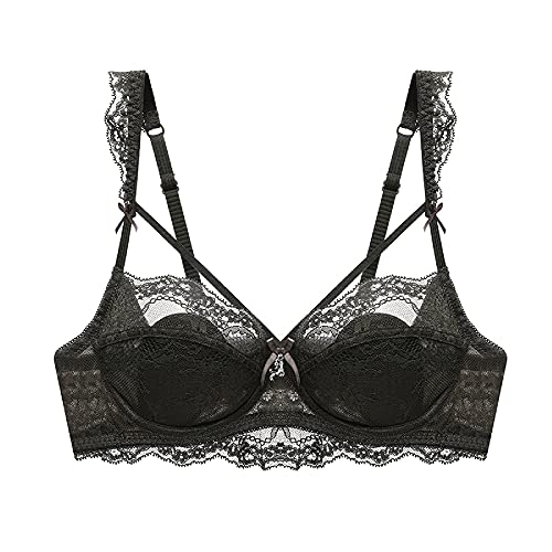 Soutien-gorge sexy en dentelle anti-irritation, haut court push-up doux 85D