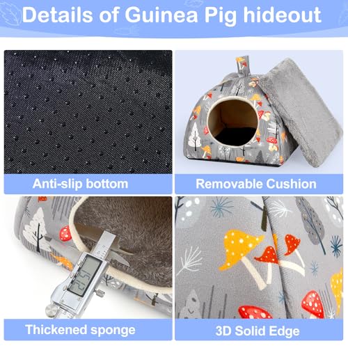 Esconderijo de porquinho da índia, cama e túnel macios de porquinho-da-índia, pacote com 2, túnel la