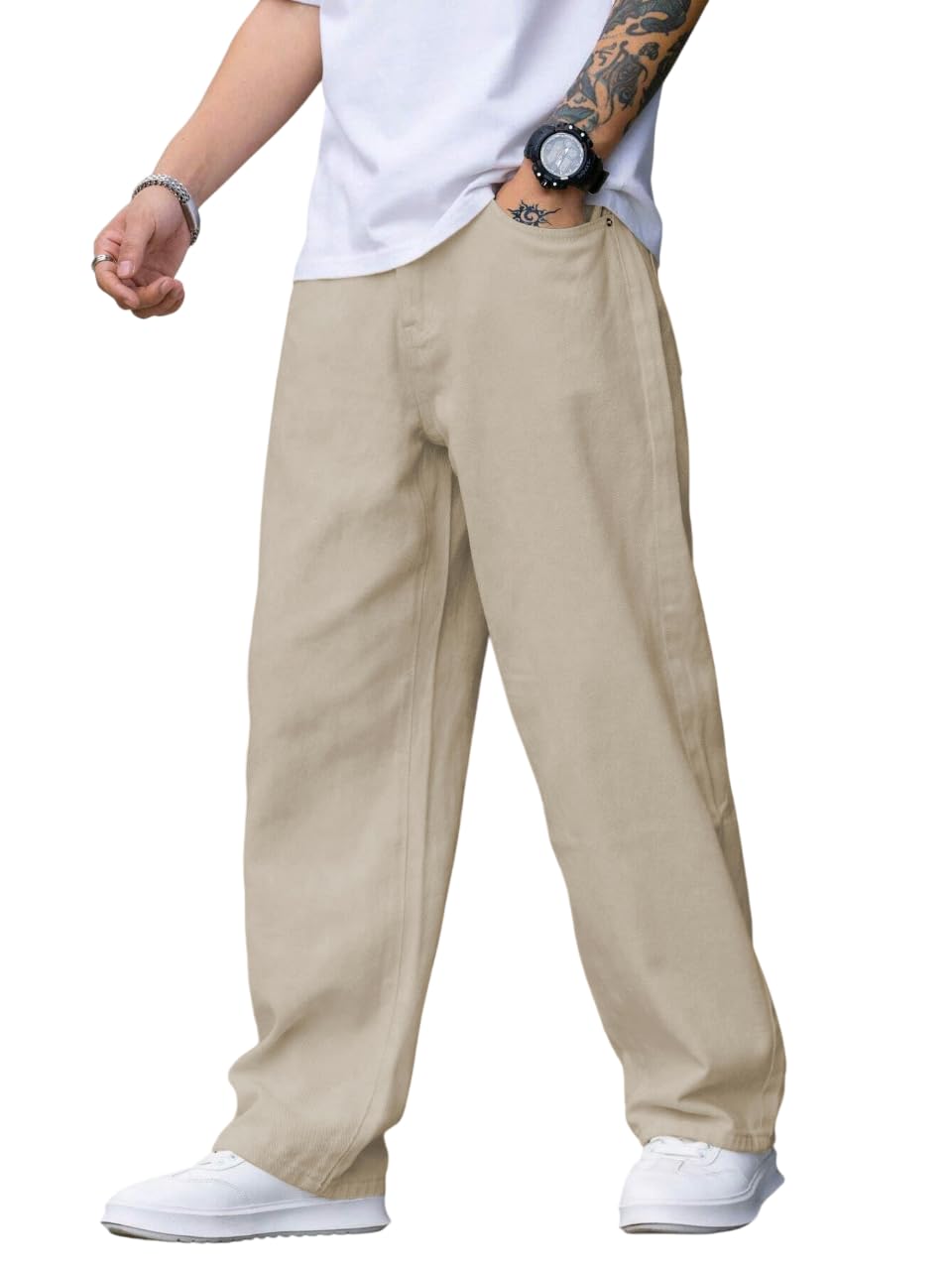 Men Relaxed FIT Denim Jeans | Loose Jeans for Men | Mens Baggy Fit Denim Jeans Pant | MDJ-22-image-7