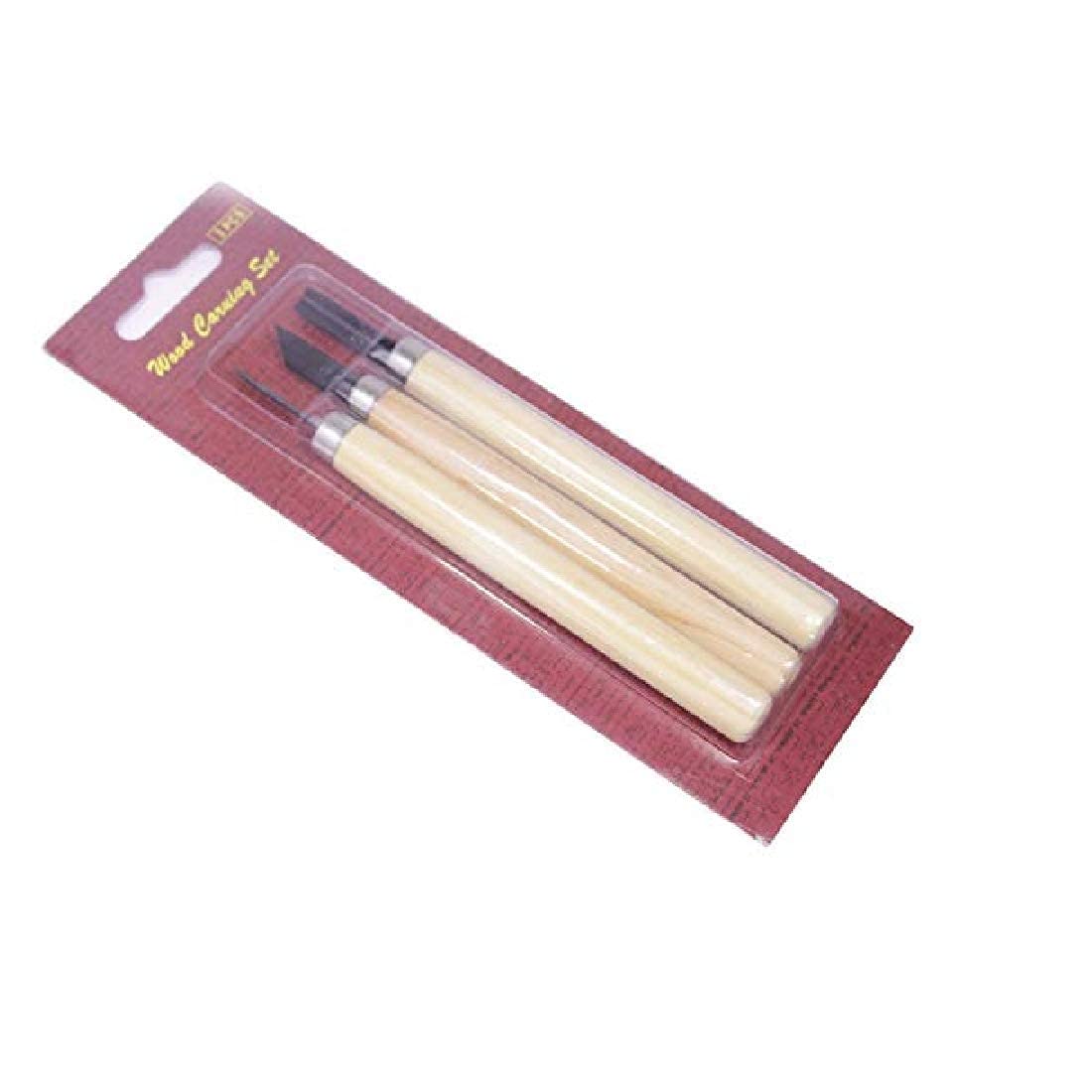 53ARTS 3 pcs Professional Wood Carving Chisel Knife Hand Tool Set for Basic Detailed Carving Woodworkers Gouges-image-17