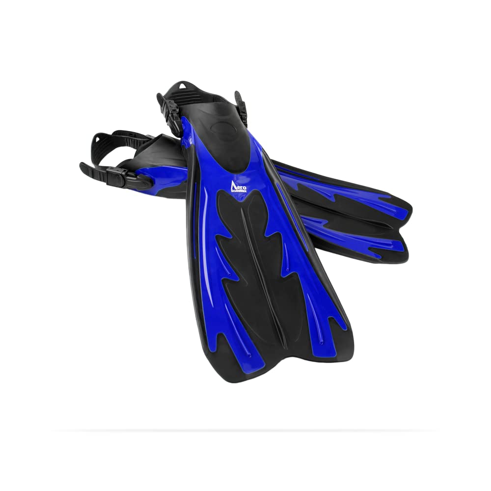 ScubaMax Aero Open Heel Strap fins for Scuba Diving