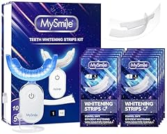 MySmile Teeth Whitening Strips Kit with LED Light