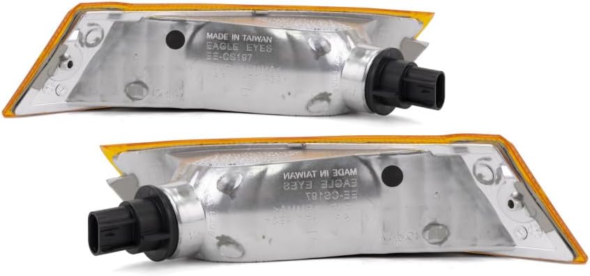 For 2005 2006 2007 Jeep Liberty Pair Driver and Passenger Side Turn Signal/Side Marker Light Lens and Housing Only CH2520143 CH2521143 | 55156767AE 55156766AE