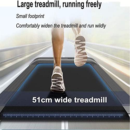 Image of Motorised Treadmill, Under Desk Treadmill Portable Walking Running Pad Flat Slim Machine with Remote Control and LCD Display for Home Office Gym Use, Installation-Free
