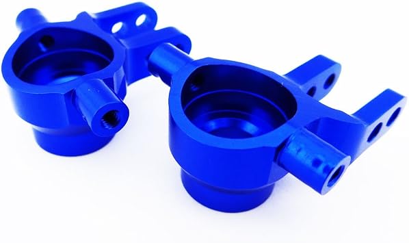 Atomik RC Alloy Steering Blocks 1:10 Traxxas Slash 4X4 and Other TRX Models (Blue)