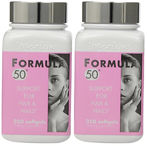 Marlyn Formula 50 Support For Hair & Nails, 250 Softgels (PACK OF 2)