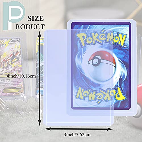 50 unidades de capas para cartas TopLoaders, porta-moedas para cartas colecionáveis Top Loader Card