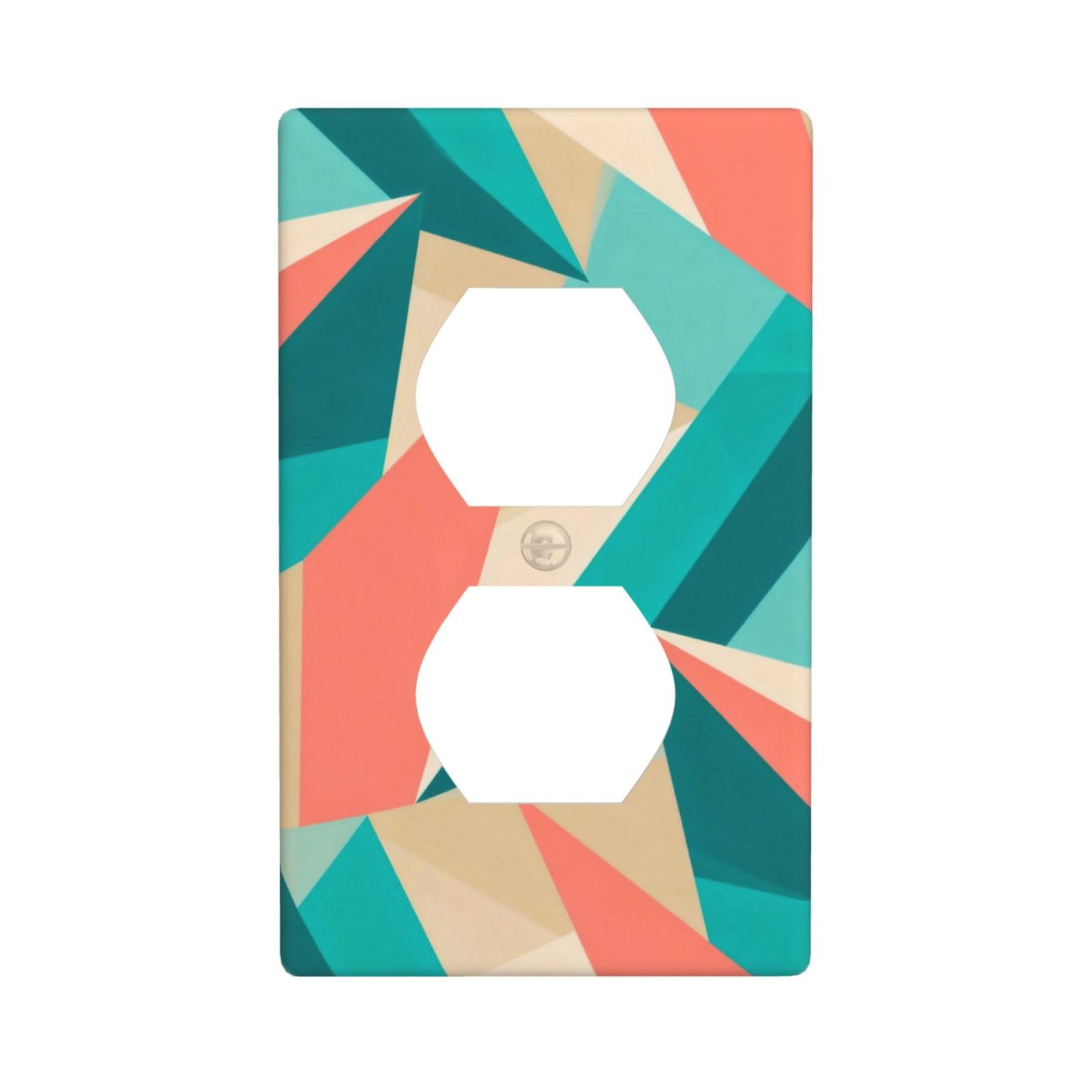 Tropical Colors Decorative Switch Plate Cover-Unbreakable Polycarbonate Wall Plate for Home Office, 1 Gang with Screws