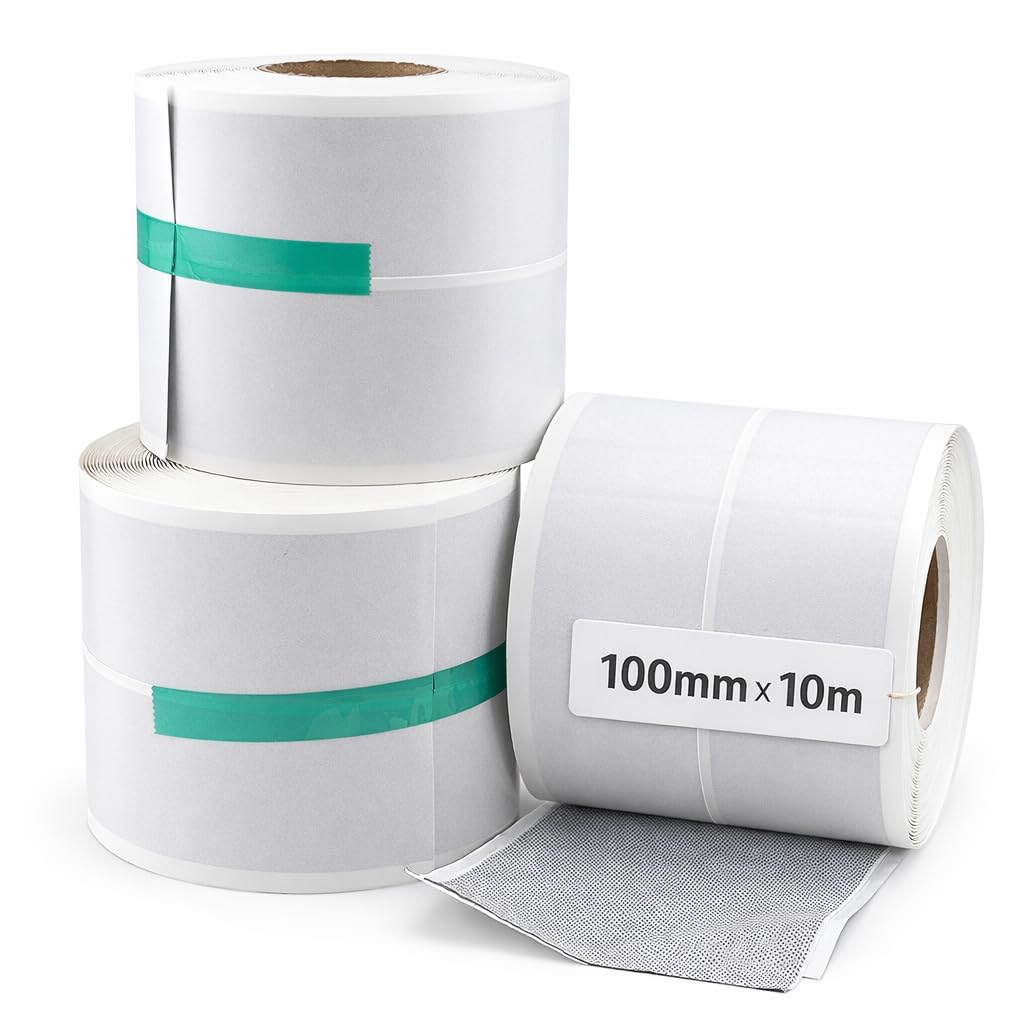 100mm x 10m Fleece Backed Tanking Tape Waterproof Seal Tape for Wet Rooms Showers, Bathrooms & Kitchens – Butyl Waterproof tape for Leak Repair, Waterproofing, Shower Tray Installation & Sealing