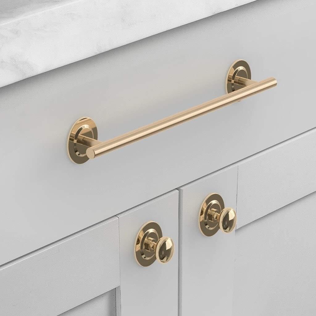 Door Handle Commercial Zinc Alloy Tubular Barn Door Wooden Door Sliding Door Handle 9 Sizes/Gold(600 * 512mm)