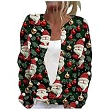 Pratique et polyvalent: Le pullover de Noël pour femme a une coupe ajustée, ce qui en fait un choix parfait pour les fêtes de Noël