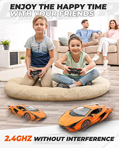 Image of BEZGAR 1:14 Lamborghini Remote Control Car with Open Door