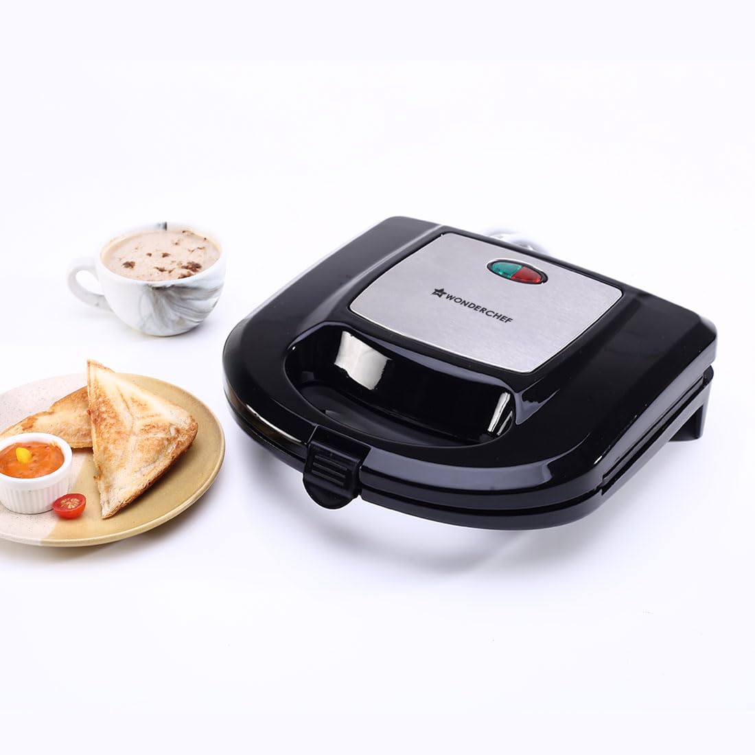 Wonderchef Ultima Sandwich Maker | 800 Watt | LED indicator| Non-stick Coated Plates | Easy to Clean | 2 Years Warranty (B0CTHR9WMT) Amazon Price History, Amazon Price Tracker