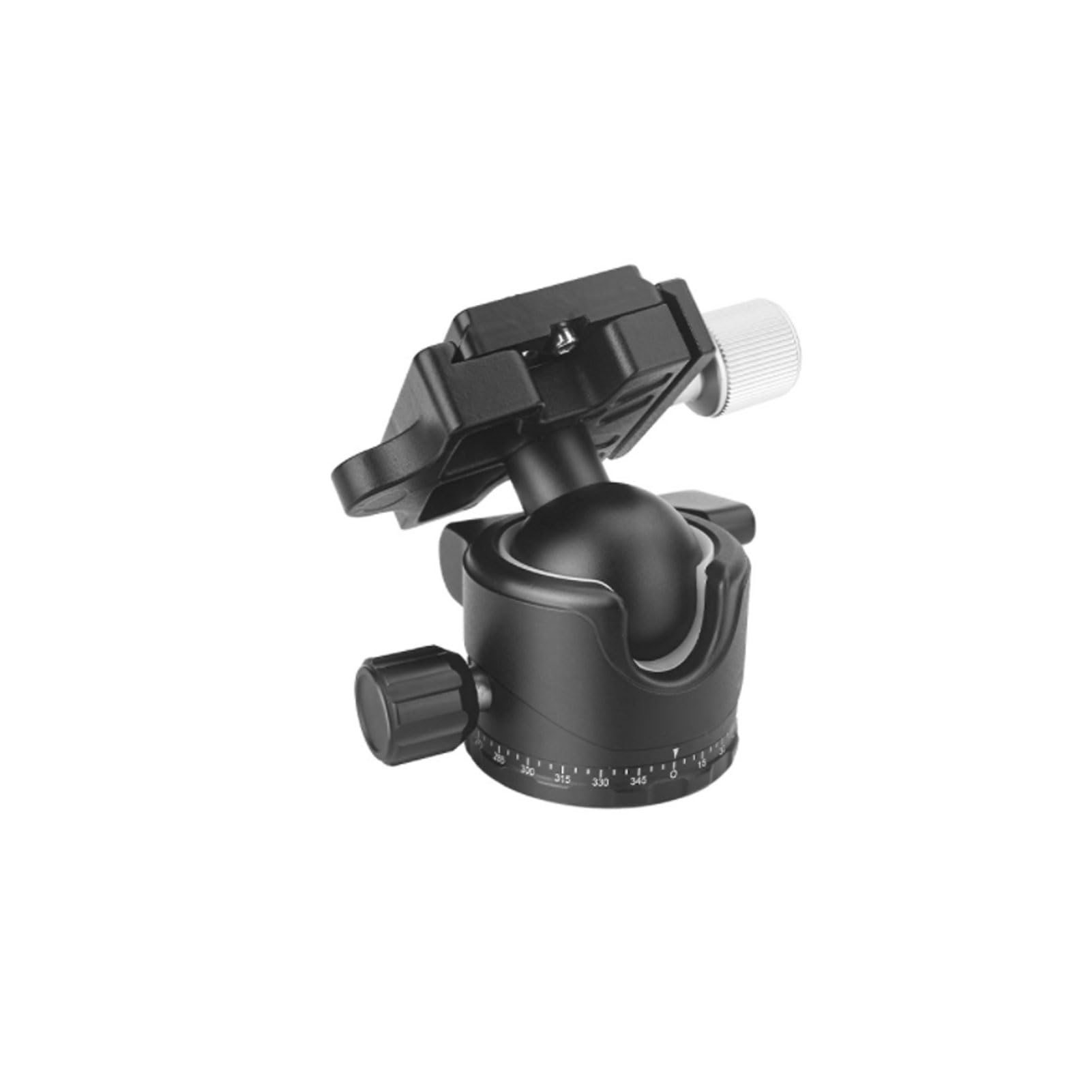 Annadue Testa a Sfera a Basso Profilo, Testa a Sfera Panoramica da 35 Mm per Fotocamera DSLR Monopiede Treppiede con Piastra a Sgancio Rapido da 1/4"