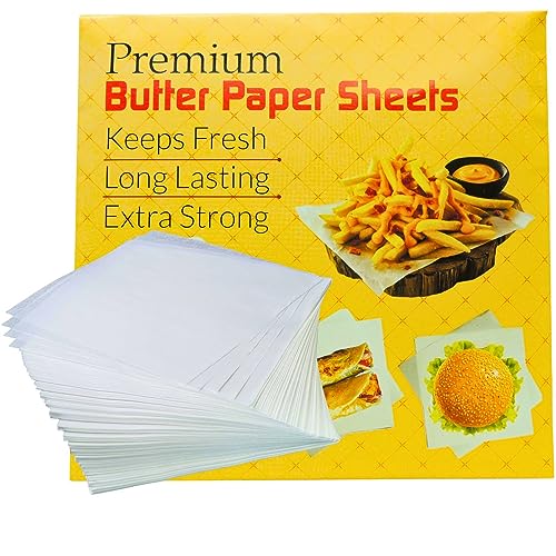 Anchara Butter Paper For Wrapping Food & All Baked Item In Oven, Multi Purpose Parchment Paper 20 Meter Roll With Cutter