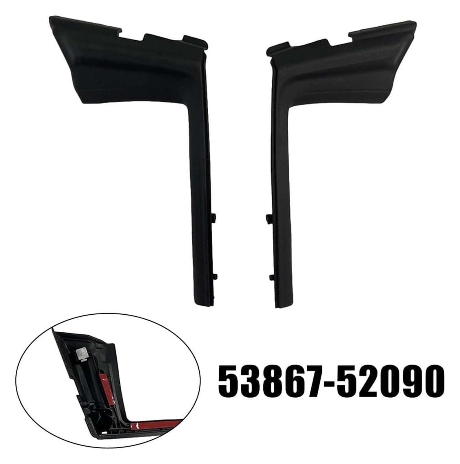 Spazzole Tergicristallo Per T&oyota Per Yaris 2012-2015 Parabrezza Trim Copertura Spazzole Tergicristallo Auto Lato Anteriore Cowl Griglia Esterna Estensione Trim