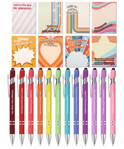 Mr. Pen- Employee Sticky Notes and Stylus Pens, 20 pcs, 3'x4' Sticky Notes, 8 Pads, 240 Sheets, 12...