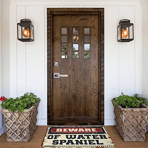 Tapis rétro antidérapant et robuste pour entrée extérieure de garage