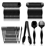 Mwellewm 36Pcs Plastic Serving Utensils Set 9'' Large...