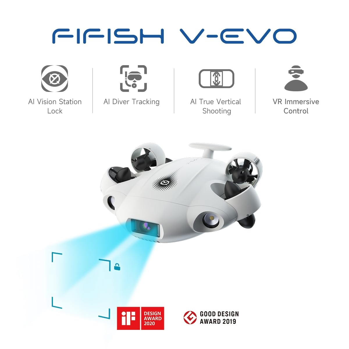 Amazon.com: QYSEA FIFISH V-EVO OmniView 4K 60FPS Underwater Drone