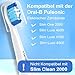 10 Stück Aufsteckbürsten kompatibel mit Oral B Pulsonic Elektrischen Zahnbürste, Aufsteckzahnbürsten Zahnbürste Aufsätze, Schwarz/Weiß