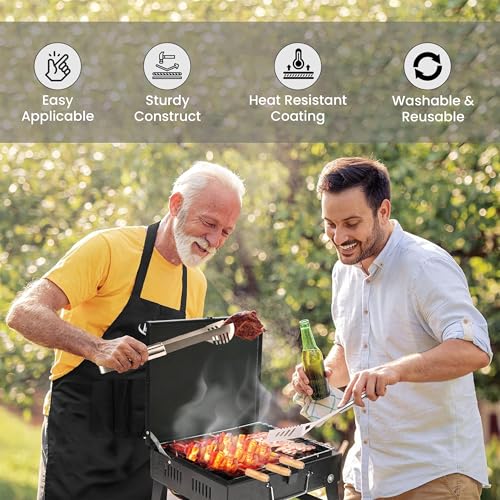 Image of Pivalo Charcoal Barbeque Grill Set | Tandoori BBQ for Home & Outdoor Use | 4 Piece Combo | 5 Skewers | 1 Tong | 1 Glove | Foldable Standing BBQ for Camping, Picnic & Travel Cooking (Pack of 1, Black)