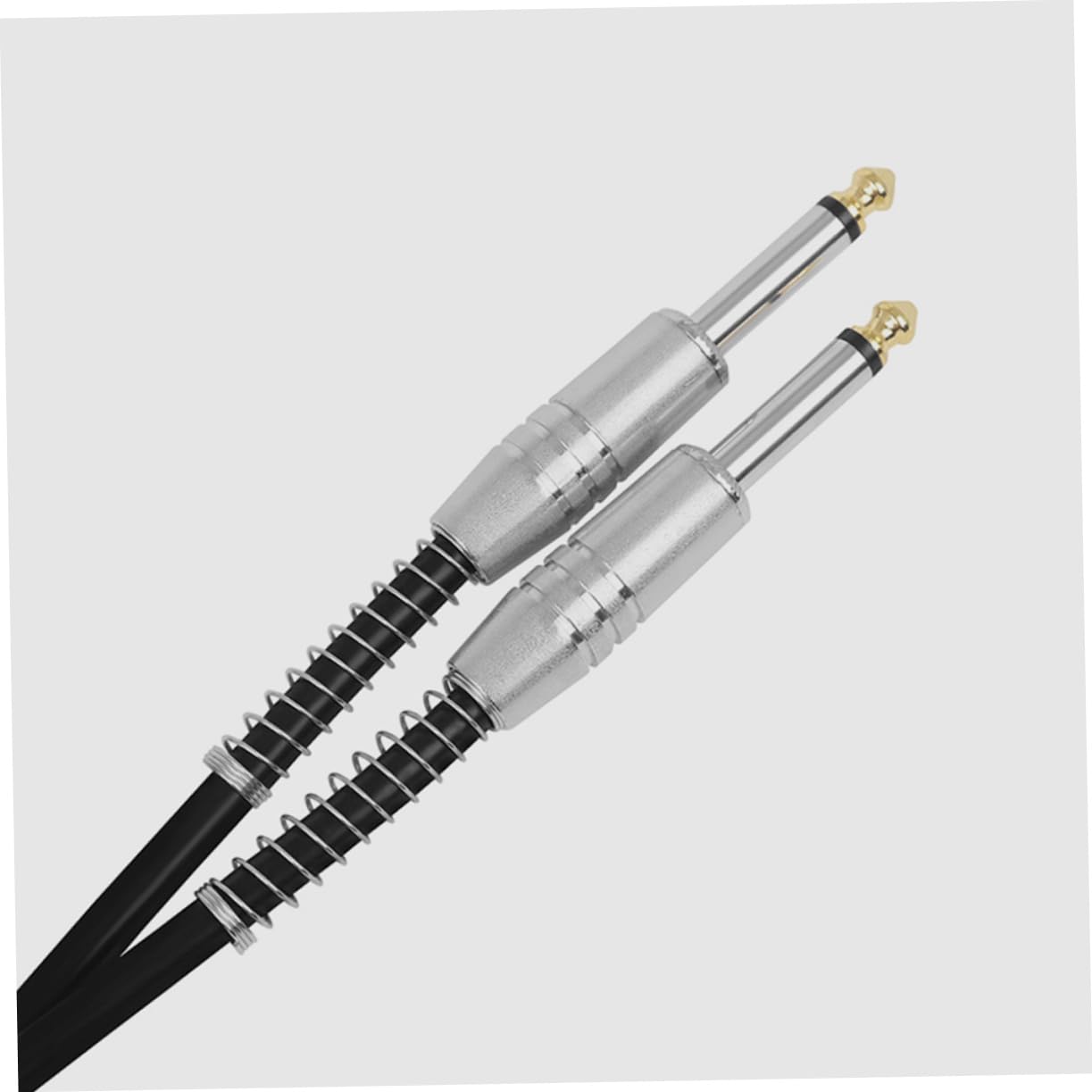 ERINGOGO Cavo per Chitarra Elettrica da 6,35mm Connettori in Metallo Nero, Stabile e Affidabile, Facile da Trasportare, per Amplificatori e Apparecchi Audio