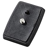 Farbe : Schwarz Hama Schnellkupplungsplatte für Stativ Profil Duo, 150-3D