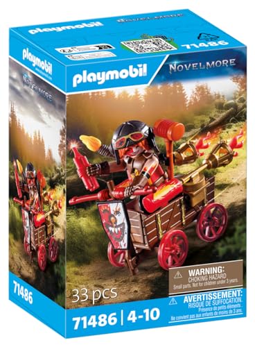 PLAYMOBIL Novelmore 71486 Kahboom con carro, Giocattolo per Bambini dai 4 Anni