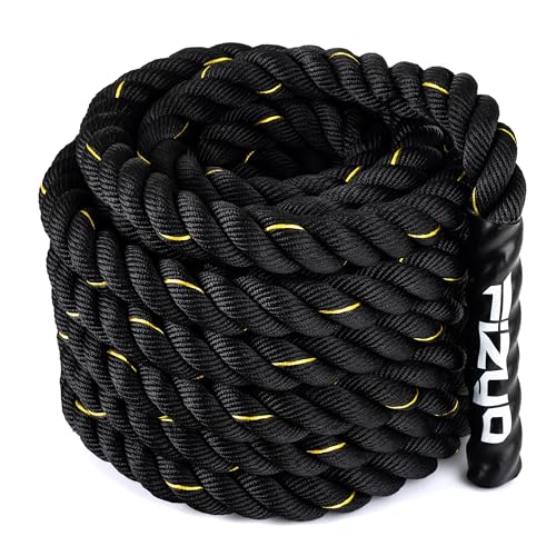 Fizyo Cuerda de batalla de 15 m - Cuerda de Entrenamiento con Puntas Recubiertas para Entrenamiento de Fuerza, Resistencia y Coordinación, Cuerda de Volante de Impacto Profesional para Ejercicio, para - Imagen 5