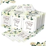 Glenmal 80 Happy Tears Tissues Packs for Wedding Bulk 240 Pcs 3 Ply Wedding Tissues for Guests Travel Size Bulk Individual Facial Welcome Bag Stuffers Gift Bride and Groom Mother(Fresh Style)