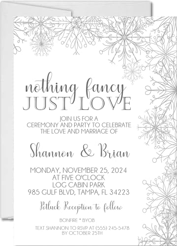 Party Beautifully Winter Snowflake Wedding...