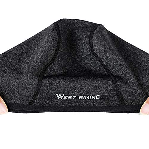 Boné de ciclismo de inverno, Andoer Boné de ciclismo de inverno à prova de vento de lã térmica corri