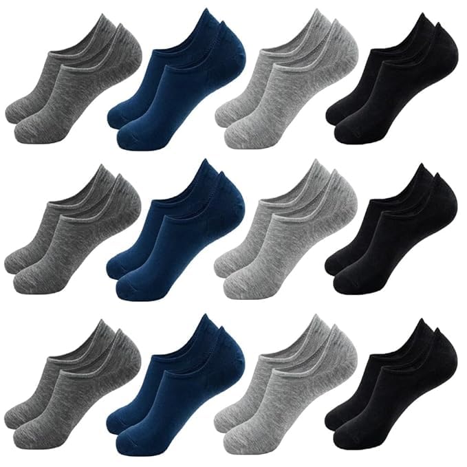 sunex 12 Pairs Loafer Socks For Men & Women-picture-25