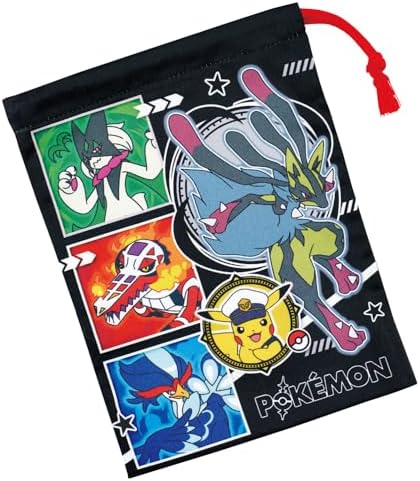 Skater KB63SN-A Children's Cup Bag, Drawstring Bag, Made in Japan, Pokemon 26, Boys image 5