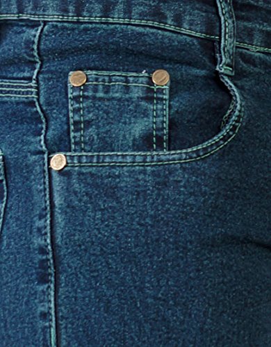 Image of Par Excellence Men's Relaxed Fit Jeans (Fabia PBLUE Peacock Blue 32W x 34L)