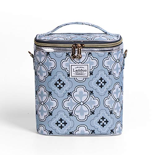 KADUNDI Wiederverwendbare Lunchtaschen für Frauen, isoliert, wasserdicht, Lunchbox, auslaufsicher, Kühltasche, Blau 2 Cover