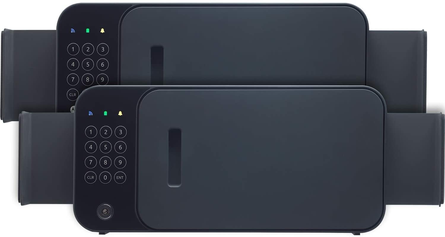 Leunlee Safe Box Fireproof Waterproof Safe Cabinet Safes Smart Safe - Lock Box Designed for Walls/Cabinets/Shelves - Protect Personal Goods Phones Jewels and More (Sty for Home Office Gun Cash Use Sto