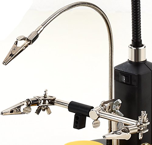 WEmake Soldering Station with LED Illuminated Magnifying Lens and 3rd Helping Hand - Thumbnail 4