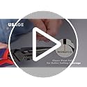 WORKPRO Premium 8” Needle Nose Pliers, Paper Clamp Precision, Heavy-Duty CRV Steel, Large Soft Grip with Wire Cutter, Long Nose Cutting Pliers, W031269