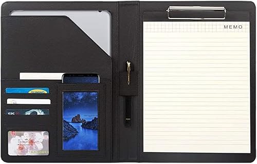 NuVision - Carpeta de carpetas para hojas de currículo o carpeta, cubierta de Padfolio, organizador de documentos legales con cartatamaño A4,