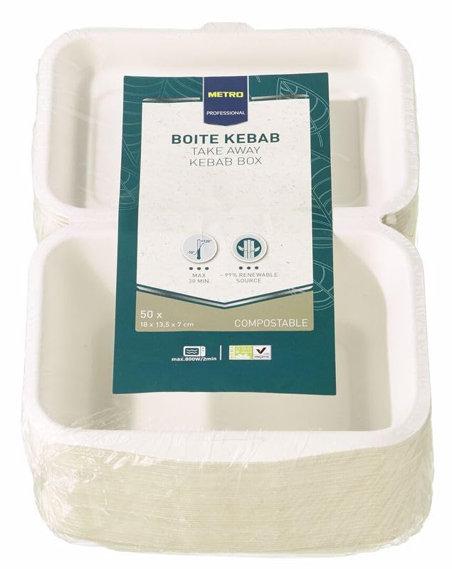 Vaschette in Alluminio 50pz Contenitore Monouso Alimenti 6 Porzioni Extra Rigidi - Contital