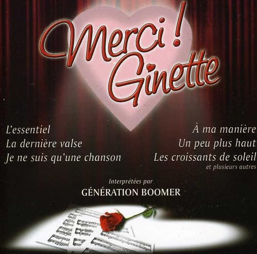 Merci Ginette [Audio CD] GENERATION BOOMER