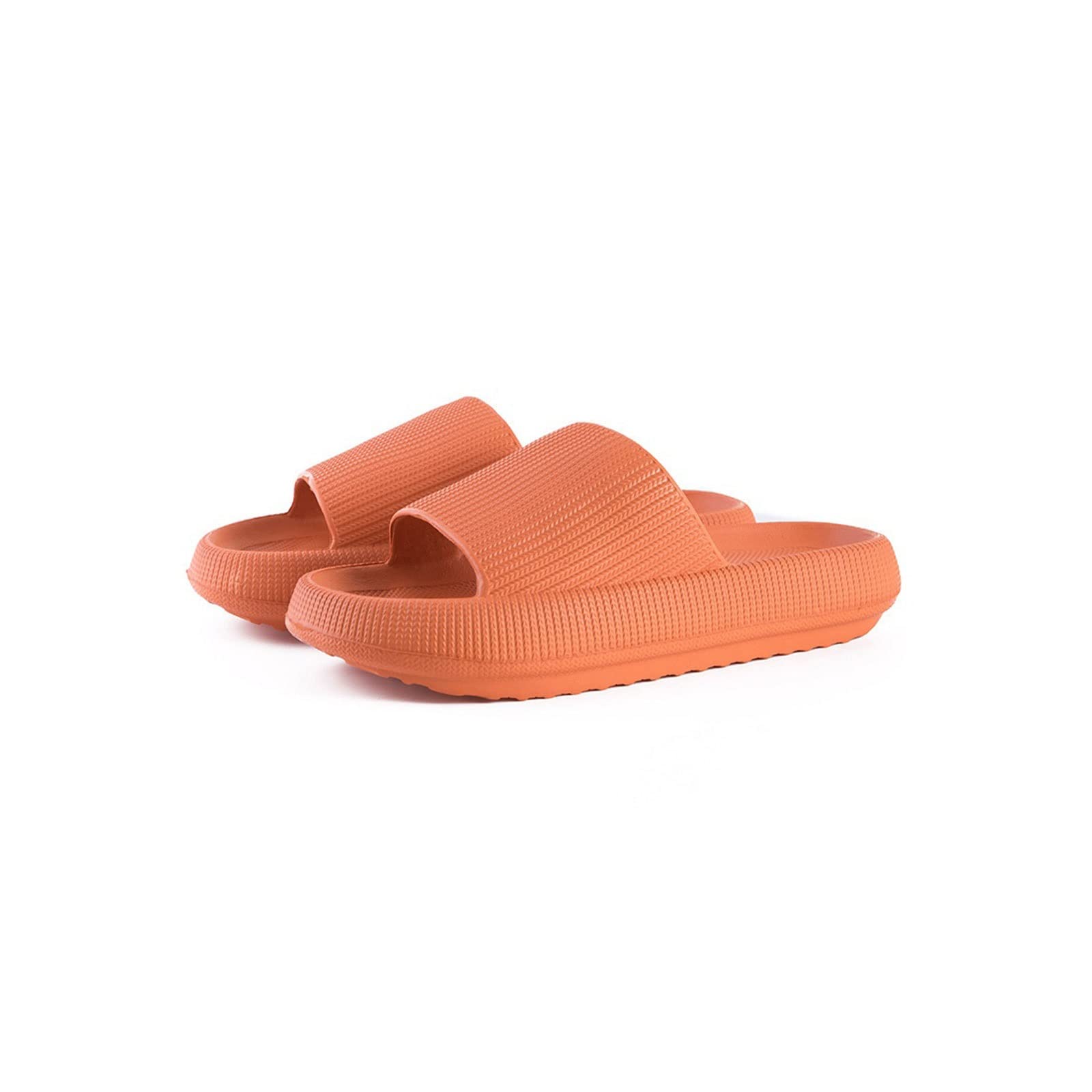 SYJHWDSS Zapatillas para Mujer Sandalias de Playa de Verano Hombres Mujer Plataforma Gruesa Baño Zapatillas para el hogar Suela Suave Diapositivas Chanclas antideslizantesNaranja, 44-45