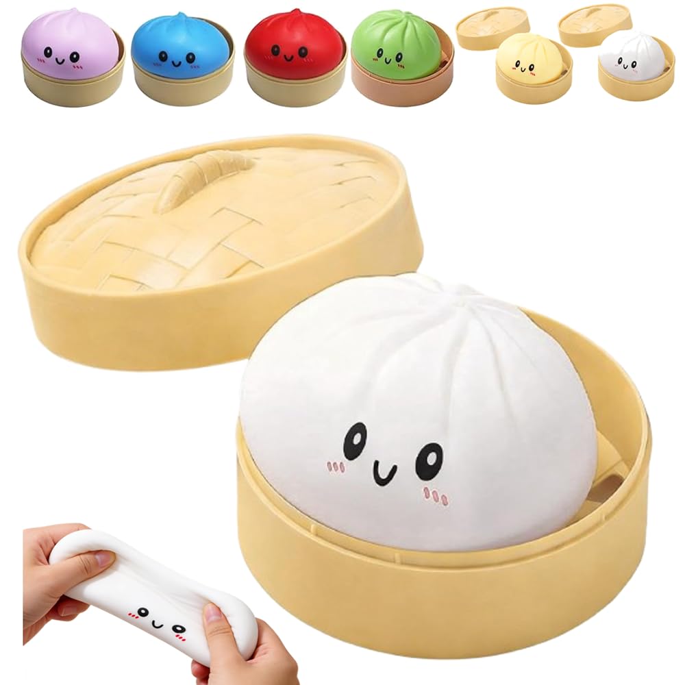 Giant Dumpling Squishy Mystery Dumpling Squishy 4 Rainbow Mystery Squishys Bun Jumbo Dumpling Stress Ball Anxiety Relief Fidget