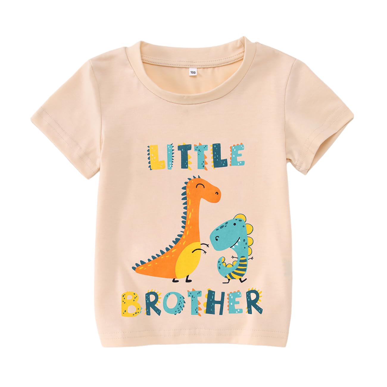 RitatteBig Brother Little Brother Matching Shirts Toddler Baby Boy Cute Dinosaur T-Shirt Summer Sibling Short Sleeve Tees